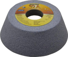 Norton - 6" Diam, 1-1/4" Hole Size, 2" Overall Thickness, 46 Grit, Type 11 Tool & Cutter Grinding Wheel - Coarse Grade, Aluminum Oxide, J Hardness, Vitrified Bond, 3,820 RPM - Caliber Tooling