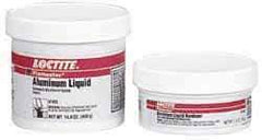 Loctite - 1 Lb Kit Silver Epoxy Resin Putty - -20 to 200°F Operating Temp, 6 hr Full Cure Time, Series 135 - Caliber Tooling