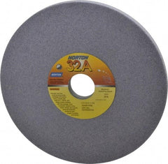 Norton - 8" Diam x 1-1/4" Hole x 1/2" Thick, I Hardness, 60 Grit Surface Grinding Wheel - Aluminum Oxide, Type 1, Medium Grade, 3,600 Max RPM, Vitrified Bond, No Recess - Caliber Tooling