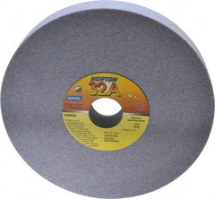 Norton - 8" Diam x 1-1/4" Hole x 1" Thick, I Hardness, 60 Grit Surface Grinding Wheel - Aluminum Oxide, Type 1, Medium Grade, 3,600 Max RPM, Vitrified Bond, No Recess - Caliber Tooling