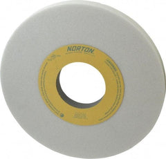 Norton - 10" Diam x 3" Hole x 3/4" Thick, J Hardness, 46 Grit Surface Grinding Wheel - Aluminum Oxide, Type 1, Coarse Grade, 2,485 Max RPM, Vitrified Bond, No Recess - Caliber Tooling