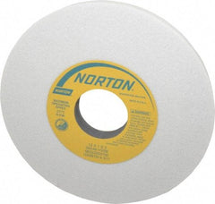 Norton - 12" Diam x 3" Hole x 1" Thick, H Hardness, 46 Grit Surface Grinding Wheel - Aluminum Oxide, Type 1, Coarse Grade, 2,070 Max RPM, Vitrified Bond, No Recess - Caliber Tooling