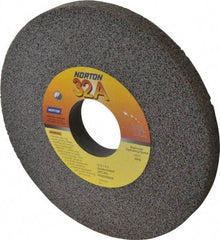 Norton - 12" Diam x 3" Hole x 1" Thick, H Hardness, 46 Grit Surface Grinding Wheel - Aluminum Oxide, Type 1, Coarse Grade, 2,070 Max RPM, Vitrified Bond, No Recess - Caliber Tooling