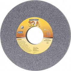 Norton - 12" Diam x 3" Hole x 1" Thick, K Hardness, 46 Grit Surface Grinding Wheel - Aluminum Oxide, Type 1, Coarse Grade, 2,070 Max RPM, Vitrified Bond, No Recess - Caliber Tooling