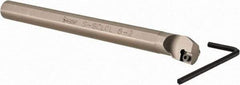 Iscar - 0.622" Min Bore Diam, 6" OAL, 1/2" Shank Diam, S-SCLC Indexable Boring Bar - CC.T 2 Insert, Screw Holding Method - Caliber Tooling