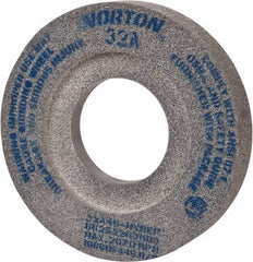 Norton - 12" Diam x 5" Hole x 2" Thick, H Hardness, 46 Grit Surface Grinding Wheel - Aluminum Oxide, Type 7, Coarse Grade, 2,070 Max RPM, Vitrified Bond, Two-Side Recess - Caliber Tooling