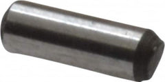 Value Collection - 1/16" Diam x 3/16" Pin Length Grade 8 Alloy Steel Standard Dowel Pin - C 50-58 Hardness, 800 Lb Breaking Strength, 1 Beveled & 1 Rounded End - Caliber Tooling