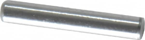 Value Collection - 1/8" Diam x 3/4" Pin Length Grade 8 Alloy Steel Standard Dowel Pin - C 50-58 Hardness, 3,200 Lb Breaking Strength, 1 Beveled & 1 Rounded End - Caliber Tooling