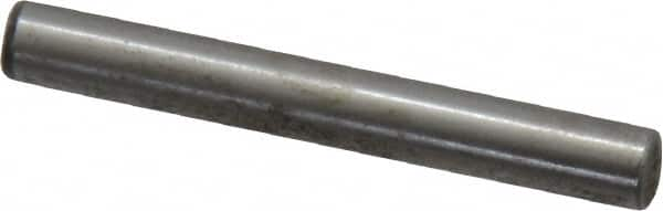 Value Collection - 3/16" Diam x 1-1/2" Pin Length Grade 8 Alloy Steel Standard Dowel Pin - C 50-58 Hardness, 7,200 Lb Breaking Strength, 1 Beveled & 1 Rounded End - Caliber Tooling