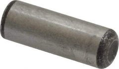 Value Collection - 5/16" Diam x 7/8" Pin Length Grade 8 Alloy Steel Standard Dowel Pin - C 50-58 Hardness, 20,000 Lb Breaking Strength, 1 Beveled & 1 Rounded End - Caliber Tooling