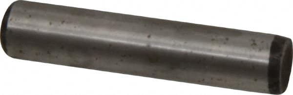 Value Collection - 5/16" Diam x 1-1/2" Pin Length Grade 8 Alloy Steel Standard Dowel Pin - C 50-58 Hardness, 20,000 Lb Breaking Strength, 1 Beveled & 1 Rounded End - Caliber Tooling