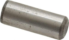 Value Collection - 3/8" Diam x 1" Pin Length Grade 8 Alloy Steel Standard Dowel Pin - C 50-58 Hardness, 28,700 Lb Breaking Strength, 1 Beveled & 1 Rounded End - Caliber Tooling