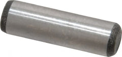 Value Collection - 3/8" Diam x 1-1/4" Pin Length Grade 8 Alloy Steel Standard Dowel Pin - C 50-58 Hardness, 28,700 Lb Breaking Strength, 1 Beveled & 1 Rounded End - Caliber Tooling