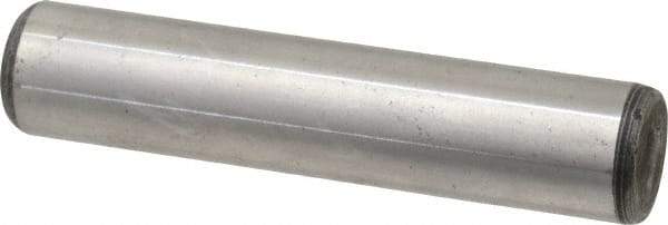 Value Collection - 5/8" Diam x 3" Pin Length Grade 8 Alloy Steel Standard Dowel Pin - C 50-58 Hardness, 79,800 Lb Breaking Strength, 1 Beveled & 1 Rounded End - Caliber Tooling