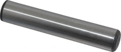 Value Collection - 3/4" Diam x 4" Pin Length Grade 8 Alloy Steel Standard Dowel Pin - C 50-58 Hardness, 114,000 Lb Breaking Strength, 1 Beveled & 1 Rounded End - Caliber Tooling