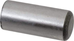 Value Collection - 7/8" Diam x 2" Pin Length Grade 8 Alloy Steel Standard Dowel Pin - C 50-58 Hardness, 156,000 Lb Breaking Strength, 1 Beveled & 1 Rounded End - Caliber Tooling