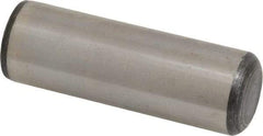 Value Collection - 1" Diam x 3" Pin Length Grade 8 Alloy Steel Standard Dowel Pin - C 50-58 Hardness, 204,000 Lb Breaking Strength, 1 Beveled & 1 Rounded End - Caliber Tooling