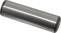 Value Collection - 1" Diam x 3-1/2" Pin Length Grade 8 Alloy Steel Standard Dowel Pin - C 50-58 Hardness, 204,000 Lb Breaking Strength, 1 Beveled & 1 Rounded End - Caliber Tooling