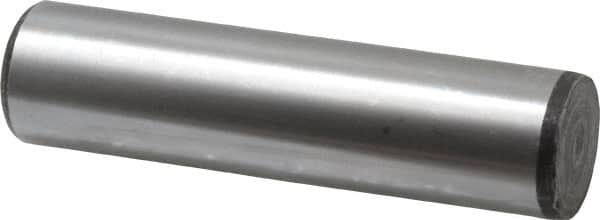 Value Collection - 1" Diam x 4" Pin Length Grade 8 Alloy Steel Standard Dowel Pin - C 50-58 Hardness, 204,000 Lb Breaking Strength, 1 Beveled & 1 Rounded End - Caliber Tooling