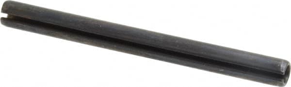 Made in USA - 5/16" Diam x 3-1/2" Long Slotted Spring Pin - Grade 1070-1090 Alloy Steel, Black Oxide Finish - Caliber Tooling