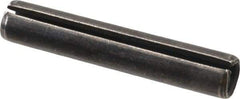 Made in USA - 7/16" Diam x 2-1/2" Long Slotted Spring Pin - Grade 1070-1090 Alloy Steel, Black Oxide Finish - Caliber Tooling