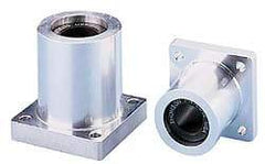 Thomson Industries - 0.754" ID, 3,800 Lb Static Load Capacity, Twin Flanged Mounted Linear Bearing - Caliber Tooling