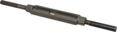 Made in USA - 3,500 Lb Load Limit, 5/8" Thread Diam, 6" Take Up, Steel Stub & Stub Turnbuckle - 7-7/8" Body Length, 7/8" Neck Length, 15" Closed Length - Caliber Tooling