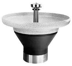 Bradley - Circular, Infrared Sensor, Internal Drain, 54" Diam, 8 Person Capacity, Terreon, Wash Fountain - 4.5 GPM, 8-1/2" Bowl Depth, 34" High - Caliber Tooling