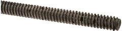 Value Collection - #10-24 UNC (Coarse), 3' Long, Low Carbon Steel Threaded Rod - Oil Finish Finish, Right Hand Thread - Caliber Tooling