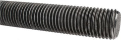 Made in USA - 1-1/4-7 UNC (Coarse), 3' Long, Low Carbon Steel Threaded Rod - Oil Finish Finish, Right Hand Thread - Caliber Tooling