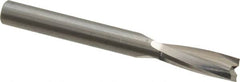 Onsrud - 1/4" Cutting Diam x 3/4" Length of Cut, 2 Flute, Upcut Spiral Router Bit - Uncoated, Right Hand Cut, Solid Carbide, 2-1/2" OAL x 1/4" Shank Diam, Double Edge, 11° Helix Angle - Caliber Tooling