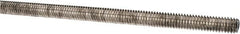 Made in USA - 5/16-18 UNC (Coarse), 3' Long, Stainless Steel Threaded Rod - Right Hand Thread - Caliber Tooling