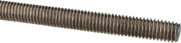 Made in USA - 3/8-16 UNC (Coarse), 3' Long, Stainless Steel Threaded Rod - Right Hand Thread - Caliber Tooling