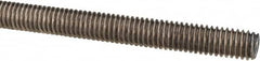 Made in USA - 3/8-16 UNC (Coarse), 3' Long, Stainless Steel Threaded Rod - Right Hand Thread - Caliber Tooling