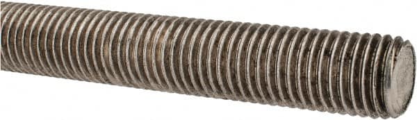 Made in USA - 7/8-9 UNC (Coarse), 3' Long, Stainless Steel Threaded Rod - Right Hand Thread - Caliber Tooling