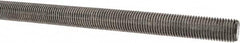 Made in USA - 7/16-20 UNF (Fine), 3' Long, Stainless Steel Threaded Rod - Right Hand Thread - Caliber Tooling