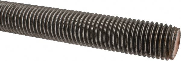 Value Collection - 1-8 UNC (Coarse), 3' Long, Alloy Steel Threaded Rod - Right Hand Thread - Caliber Tooling