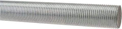 Made in USA - 3/4-16 UNF (Fine), 3' Long, Low Carbon Steel Threaded Rod - Zinc-Plated Finish, Right Hand Thread - Caliber Tooling