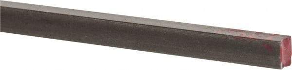 Made in USA - 36" Long x 3/16" High x 1/4" Wide, Mill Key Stock - W-1 (Water Hardening) Tool Steel - Caliber Tooling