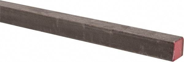 Made in USA - 36" Long x 7/16" High x 7/16" Wide, Key Stock - W-1 (Water Hardening) Tool Steel - Caliber Tooling