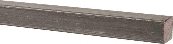 Made in USA - 36" Long x 1/2" High x 1/2" Wide, Key Stock - W-1 (Water Hardening) Tool Steel - Caliber Tooling