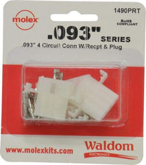 Molex - 4 Circuit, 4 AWG, 0.093 Inch Pin Diameter, Modular Receptacle Plug Connector Package - RoHS Compliant - Caliber Tooling