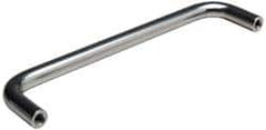 Amatom Electronic Hardware - 3-3/16" Long x 7/8" High, Round Handle - Clear Passivated, Stainless Steel, 3" Center to Center - Caliber Tooling