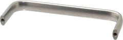 Amatom Electronic Hardware - 6-9/32" Long x 0.63" Wide x 2" High, Oval Handle - Clear Passivated, Stainless Steel, 6" Center to Center - Caliber Tooling