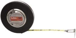 Lufkin - 164' x 10mm Yellow Blade Tape Measure - 1/8" & 1 cm Graduation, B8 Graduation Style, Black Case - Caliber Tooling