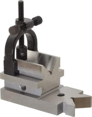 TESA Brown & Sharpe - 1-5/16" Max Capacity, 90° Angle, Steel V-Block - 3-19/32" Long x 1-7/8" Wide x 1-7/8" High, Sold as Individual - Caliber Tooling