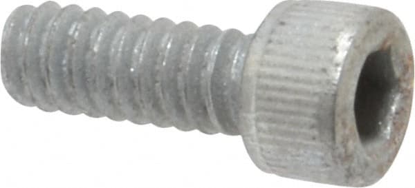 Value Collection - #6-32 UNC Hex Socket Drive, Socket Cap Screw - Alloy Steel, Zinc-Plated Finish, Fully Threaded, 3/8" Length Under Head - Caliber Tooling