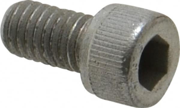 Value Collection - #10-32 UNF Hex Socket Drive, Socket Cap Screw - Alloy Steel, Zinc-Plated Finish, Fully Threaded, 3/8" Length Under Head - Caliber Tooling