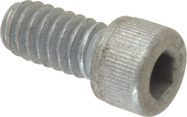 Value Collection - 1/4-20 UNC Hex Socket Drive, Socket Cap Screw - Alloy Steel, Zinc-Plated Finish, Fully Threaded, 1/2" Length Under Head - Caliber Tooling