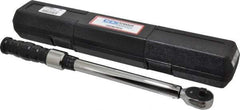 CDI - 3/8" Drive Click Type Adjustable Clicker Torque Wrench - 16.9 N/m to 132 N/m Torque, 16" OAL, 0.7 N/m Graduation - Caliber Tooling